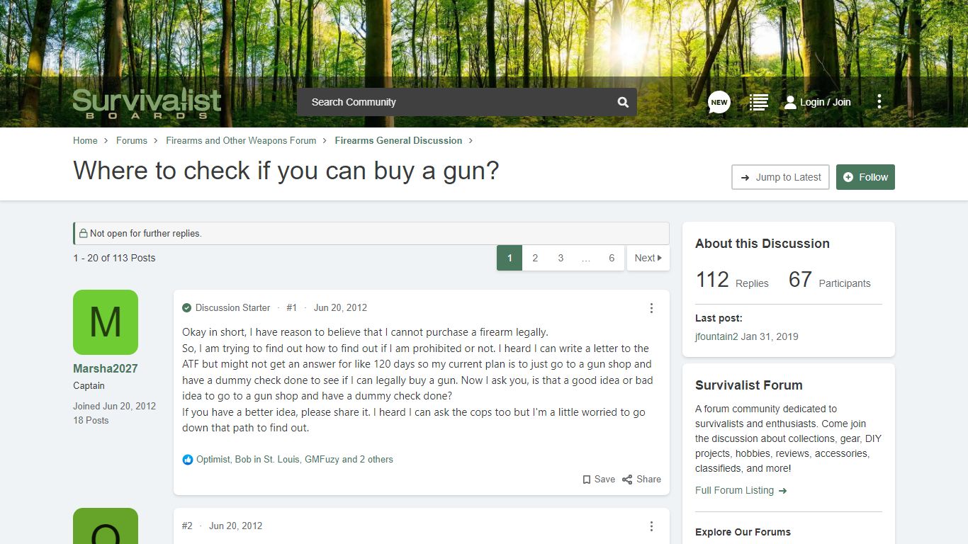 Where to check if you can buy a gun? | Survivalist Forum